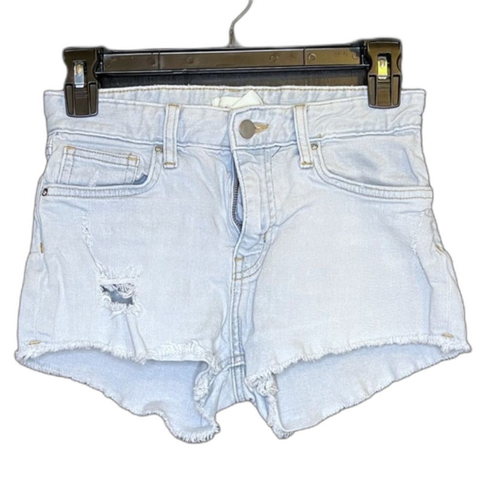 H&M Women’s Light Wash Cut Off Shorts Size 2